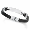 Pulsera Hombre Acero Viceroy Fashion 15170P01011 Piel Marron Y Chapa
