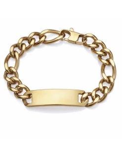 Pulsera Hombre Acero Viceroy Fashion Esclava IP Oro.
