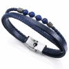 Pulsera Hombre Acero Viceroy Fashion Piel Azul Y Piedra Natural Azul. -Tienda De Joyería De Moda pulsera hombre acero viceroy fashion piel azul y piedra natural azul