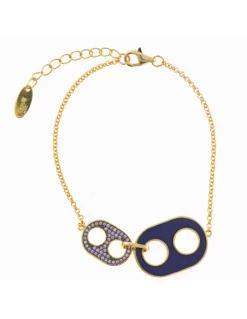 Pulsera Mujer Plata Chapada. Salvatore. Dos Calabrotes.