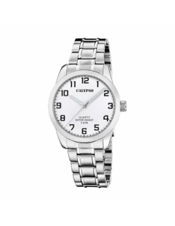 Reloj Hombre Acero Calypso K5866/1 Esfera Blanca