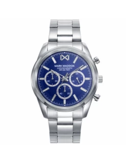 Reloj Hombre Acero Mark Maddox. Cronógrafo. Esfera Azul.