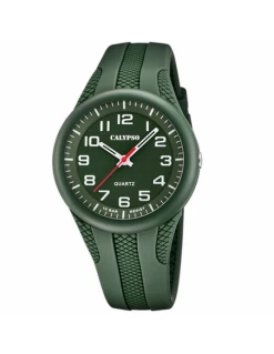 Reloj Hombre Calypso K5835/2 Digital Caja Y Correa Verde