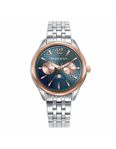 Reloj Mujer Acero Bicolor Rose Viceroy 401236-35 Multifuncion Esfera Verde 3 Reloj Mujer Acero Bicolor Rose Viceroy 401236-35 Multifuncion Esfera Verde