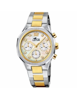 Reloj Mujer. Acero. Lotus. Esfera Nácar. Cronógrafo.