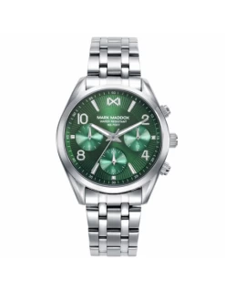 Reloj Mujer Acero Mark Maddox MM1021-65 Multifuncion Esfera Verde
