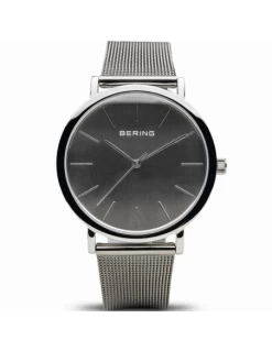 Reloj Mujer Bering Acero Chapado IP Gris Esfera Gris