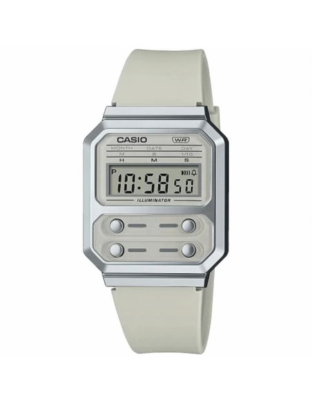 Reloj Mujer Casio A100WEF-8AEF Digital Caja De Resina IP Plata. 3 Reloj Mujer Casio A100WEF-8AEF Digital Caja De Resina IP Plata.