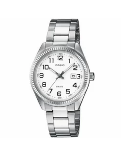 Reloj Mujer Casio LTP-1302PD-7BEV Esfera Blanca. Brazalete De Acero.