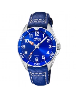 Reloj Niño Lotus Acero Esfera Y Correa Azul