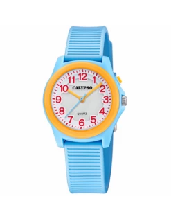 Reloj Niño O Niña. Calypso. Esfera Blanca. Azul.