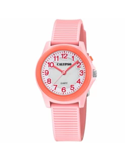 Reloj Niño O Niña. Calypso. Esfera Blanca.Rosa.