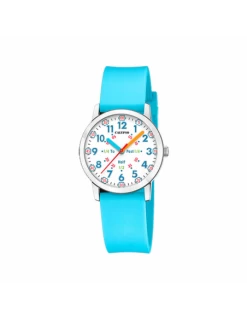Reloj Niño-Niña Calypso Correa Azul Y Esfera Blanca